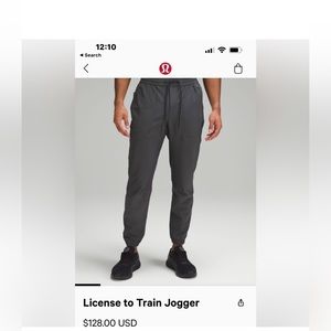Men’s joggers in excellent condition.